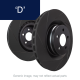 EBC Brakes D brake rotors slotted in the same style as Chrysler Renault and Chevrolet OE discs