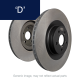 EBC Brakes D brake rotors showing the discs anti corrosion coating and plain braking surface