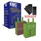 EBC Brakes DP2120 Greenstuff brake pads for Jaguar E Type and Dunlop calipers. Green pads displayed with product packaging