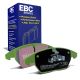 EBC Brakes DP21517 Greenstuff front brake pads for Volkswagen Golf GTI mk6 and Skoda Octavia VRS. Green pads displayed with product packaging