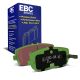 EBC Brakes DP21775 Greenstuff rear brake pads for Mazda MX5 NC/ND and Abarth 124 Spider. Green pads displayed with product packaging