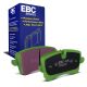 EBC Brakes DP22082 Greenstuff rear brake pads for Audi RS4/RS5 B8 and Porsche Macan. Green pads displayed with product packaging