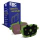 EBC Brakes DP22089 Greenstuff rear brake pads for BMW 5 Series G30 and X3 G01. Green pads displayed with product packaging