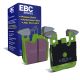 EBC Brakes DP22133 Greenstuff rear brake pads for BMW 1 Series F20 3 Series F30 and 4 Series F32. Green pads displayed with product packaging