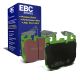 EBC Brakes DP22304 Greenstuff front brake pads for BMW M340i G20 5 Series G30 and X5 G05. Green pads displayed with product packaging
