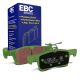 EBC Brakes DP22319 Greenstuff rear brake pads for Ford Fiesta ST mk8. Green pads displayed with product packaging