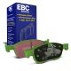 EBC Brakes DP22353 Greenstuff front brake pads for Ford Fiesta ST mk8. Green pads displayed with product packaging
