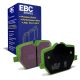 EBC Brakes DP22415 Greenstuff rear brake pads for BMW M240i G42 3 Series G20 and Toyota GR Supra. Green pads displayed with product packaging