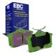 EBC Brakes DP2680 Greenstuff rear brake pads for Renault Megane RS and Volkswagen Golf mk6. Green pads displayed with product packaging