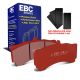 EBC Brakes DP3006C Redstuff front brake pads for Holden Commodore and AP Racing calipers. Red pads displayed with product packaging