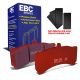 EBC Brakes DP3032C Redstuff front brake pads for Holden Commodore and AP Racing calipers. Red pads displayed with product packaging