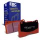 EBC Brakes DP31210C Redstuff front brake pads for Ford Falcon Honda Civic Type R and Subaru Impreza WRX STI with Brembo calipers. Red pads displayed with product packaging