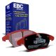 EBC Brakes DP31517C Redstuff front brake pads for Volkswagen Golf GTI mk6 and Skoda Octavia VRS. Red pads displayed with product packaging