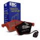 EBC Brakes DP31594C Redstuff front brake pads for Audi S3 8P Volkswagen Golf GTI mk6 and Golf R32 mk5. Red pads displayed with product packaging