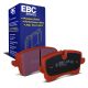 EBC Brakes DP32082C Redstuff rear brake pads for Audi RS4/RS5 B8 and Porsche Macan. Red pads displayed with product packaging