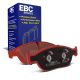 EBC Brakes DP32086C Redstuff front brake pads for Audi A6 C7/4G and Audi A8 D4/4H. Red pads displayed with product packaging