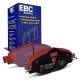 EBC Brakes DP32150C Redstuff front brake pads for Volkswagen Golf GTI mk7 Golf mk8 and Audi A3 8V/8Y. Red pads displayed with product packaging