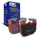 EBC Brakes DP32302C Redstuff front brake pads for BMW M340i G20 5 Series G30 and X5 G05. Red pads displayed with product packaging