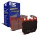 EBC Brakes DP32304C Redstuff front brake pads for BMW M340i G20 5 Series G30 and X5 G05. Red pads displayed with product packaging