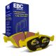 EBC Brakes DP41035R Yellowstuff front brake pads for VW Golf R32 mk4 and Mercedes AMG E Class. Yellow pads displayed with product packaging