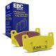 EBC Brakes DP41377R Yellowstuff brake pads for Lotus Elise/Exige and Holden Commodore with AP Racing calipers. Yellow pads displayed with product packaging