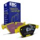 EBC Brakes DP41449R Yellowstuff front brake pads for BMW M3 E90 and 1 M Coupe. Yellow pads displayed with product packaging