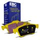 EBC Brakes DP41749R Yellowstuff rear brake pads for Ford Focus ST/RS Jaguar XF and Mazda 3. Yellow pads displayed with product packaging