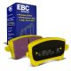 EBC Brakes DP41988R Yellowstuff rear brake pads for Audi S4/S5 B8 and Audi SQ5/Q5 8R. Yellow pads displayed with product packaging