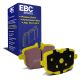 EBC Brakes DP42089R Yellowstuff rear brake pads for BMW M2 G87 M3 G80 and X5 G05. Yellow pads displayed with product packaging