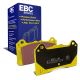 EBC Brakes DP42274R Yellowstuff front brake pads for Ford Focus RS mk3. Yellow pads displayed with product packaging