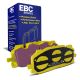 EBC Brakes DP42277R Yellowstuff front brake pads for Audi RS3 8Y RS4/RS5 B9 and S4/S5 B9. Yellow pads displayed with product packaging