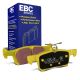 EBC Brakes DP42319R Yellowstuff rear brake pads for Ford Fiesta ST mk8. Yellow pads displayed with product packaging
