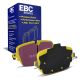 EBC Brakes DP42516R Yellowstuff rear brake pads for Audi RS6 C8 RS7 4G9 and RSQ8. Yellow pads displayed with product packaging