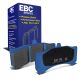 EBC Brakes DP5032NDX Bluestuff front brake pads for Holden Commodore and AP Racing calipers. Blue pads displayed with product packaging