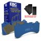 EBC Brakes DP5071NDX Bluestuff front brake pads for Volvo V60 and S60 Polestar with Brembo calipers. Blue pads displayed with product packaging