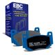 EBC Brakes DP51377NDX Bluestuff brake pads for Lotus Elise/Exige and Holden Commodore with AP Racing calipers. Blue pads displayed with product packaging