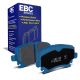 EBC Brakes DP51518NDX Bluestuff rear brake pads for Volkswagen Golf GTI mk5/mk6 and Golf R32 mk5. Blue pads displayed with product packaging