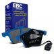 EBC Brakes DP51594NDX Bluestuff front brake pads for Audi S3 8P Volkswagen Golf GTI mk6 and Golf R32 mk5. Blue pads displayed with product packaging