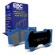 EBC Brakes DP51815NDX Bluestuff front brake pads for Lexus LX570 and Toyota Landcruiser VDJ200. Blue pads displayed with product packaging