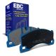 EBC Brakes DP51835NDX Bluestuff front brake pads for Porsche Macan Cayenne and VW Touareg with Brembo calipers. Blue pads displayed with product packaging