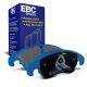 EBC Brakes DP51986NDX Bluestuff front brake pads for Audi S4/S5 B8 and Audi A4/A5 B8. Blue pads displayed with product packaging