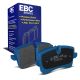 EBC Brakes DP52082NDX Bluestuff rear brake pads for Audi RS4/RS5 B8 and Porsche Macan. Blue pads displayed with product packaging