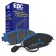 EBC Brakes DP52127NDX Bluestuff front brake pads for Volkswagen Golf GTI/R mk7/mk8 and Audi S3 8V. Blue pads displayed with product packaging