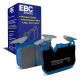 EBC Brakes DP52130NDX Bluestuff front brake pads for BMW M140i F21 340i F31 and 435i F32 with Brembo calipers. Blue pads displayed with product packaging