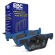 EBC Brakes DP52132NDX Bluestuff rear brake pads for BMW 3 Series F30 and 4 Series F32. Blue pads displayed with product packaging