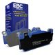EBC Brakes DP52148NDX Bluestuff front brake pads for BMW M2 F87 2NH and BMW M5 F10. Blue pads displayed with product packaging