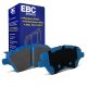 EBC Brakes DP52149NDX Bluestuff front brake pads for Ford Fiesta ST mk7 and Fiesta mk8. Blue pads displayed with product packaging