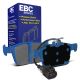 EBC Brakes DP52295NDX Bluestuff rear brake pads for Audi RS3 8V/8Y and RSQ3 F3. Blue pads displayed with product packaging