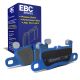 EBC Brakes DP52371NDX Bluestuff rear brake pads for Porsche 911 991/992 Carrera and Targa. Blue pads displayed with product packaging