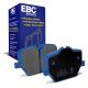EBC Brakes DP52415NDX Bluestuff rear brake pads for BMW M240i G42 3 Series G20 and Toyota GR Supra. Blue pads displayed with product packaging